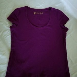 Victoria's Secret V Tee Shop Purple Shirt